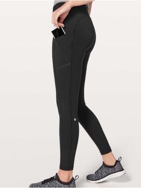 Lululemon Black Speed-Up High Waisted Leggings with Pockets